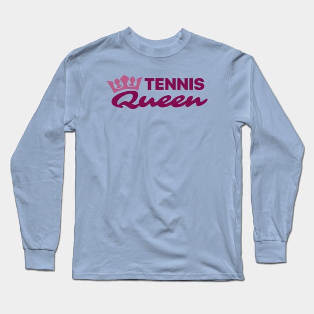 Tennis Queen - Unique personalized tennis gifts Long Sleeve T-Shirt by tantodesign